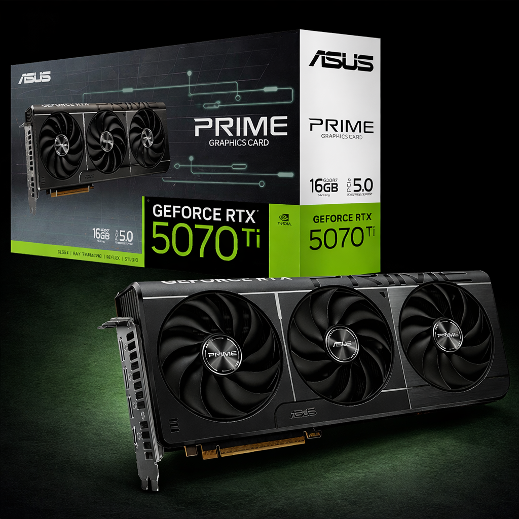 Carte Graphique ASUS Prime GeForce RTX 5070 Ti OC 16G GDDR7