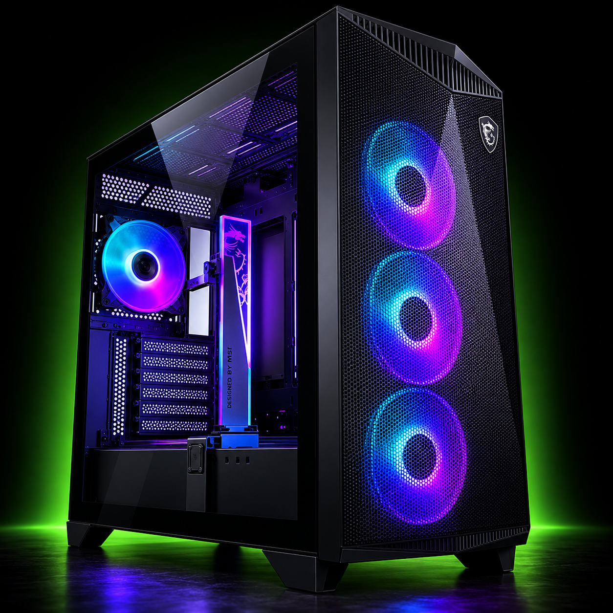 MSI MPG Gungnir 300R Airflow RGB — Boîtier Moyen Tower ATX E-ATX Mesh