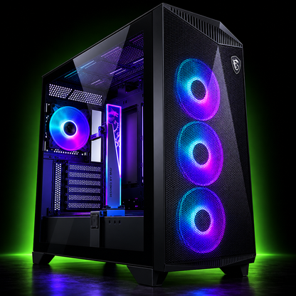 MSI MPG Gungnir 300R Airflow RGB — Boîtier Moyen Tower ATX E-ATX Mesh