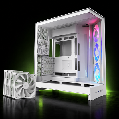 NZXT H9 Flow (2025) — Boîtier Moyen ATX Double Chambre Airflow