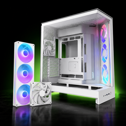 NZXT H9 Flow (2025) — Boîtier Moyen ATX Double Chambre Airflow