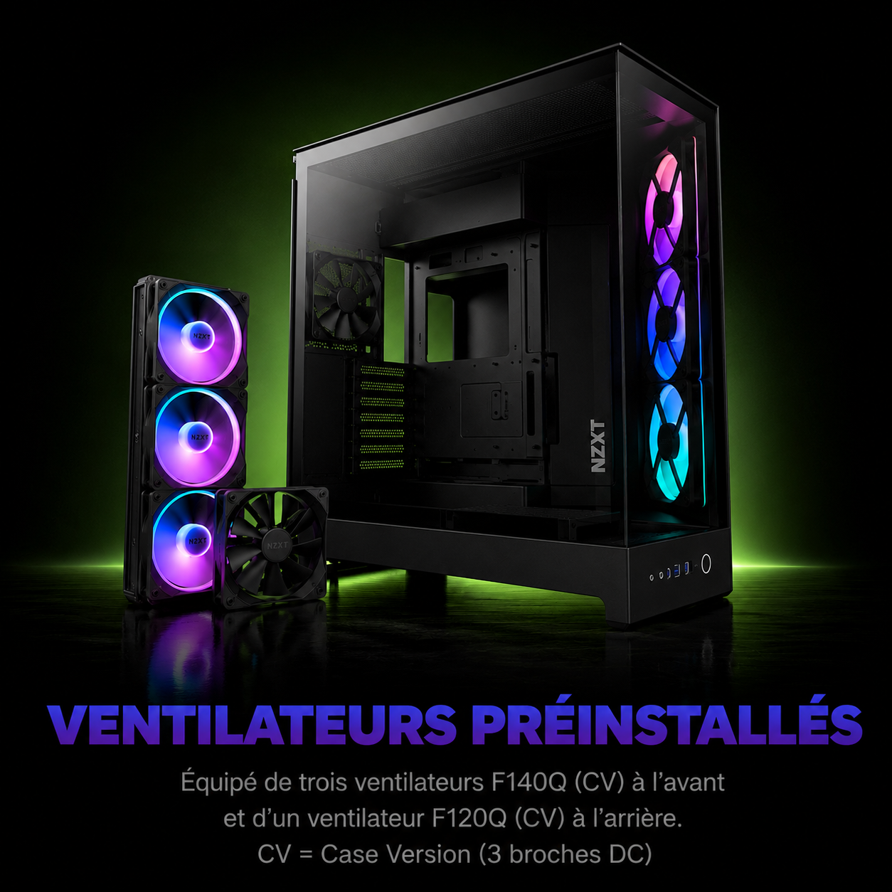 NZXT H9 Flow (2025) — Boîtier Moyen ATX Double Chambre Airflow