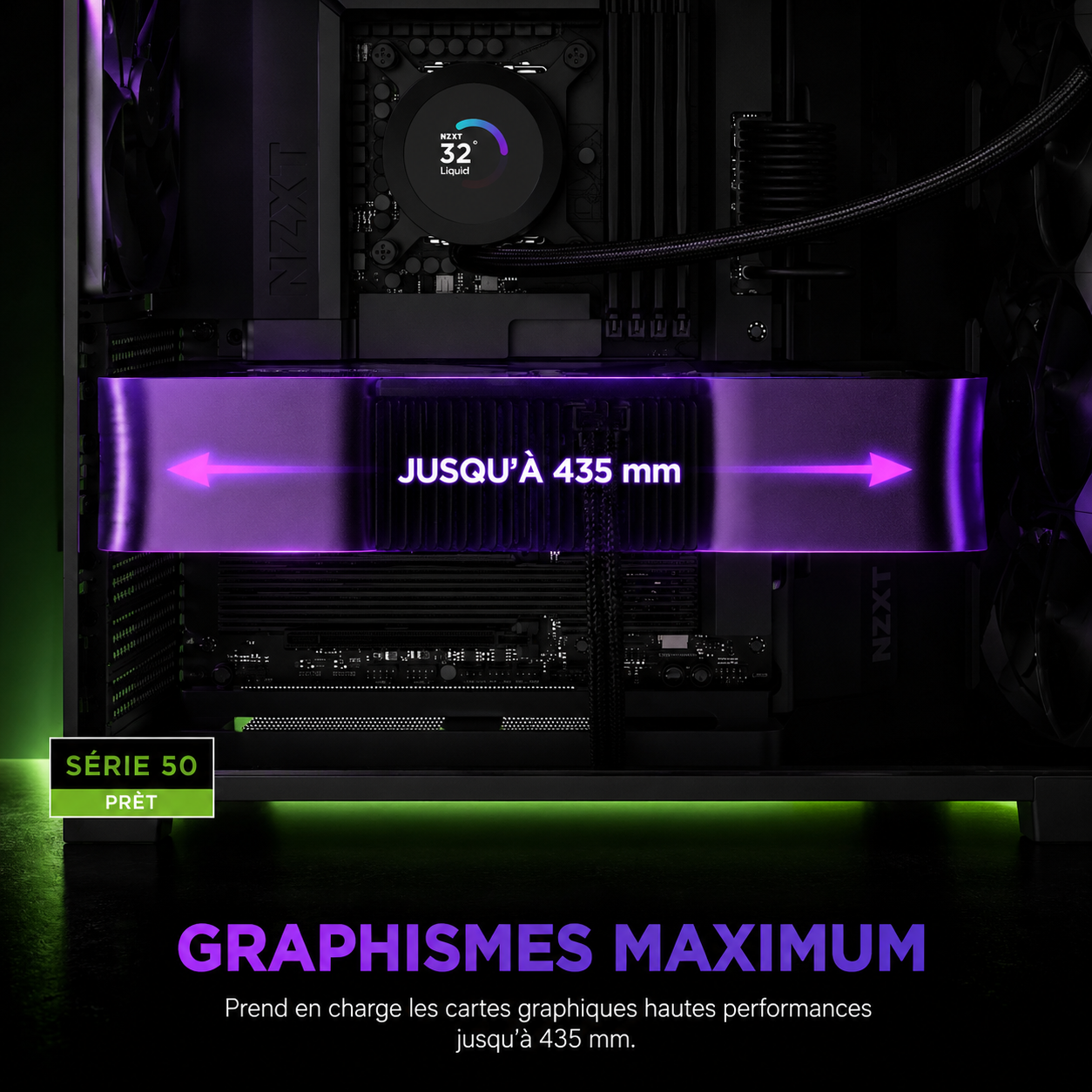 NZXT H9 Flow (2025) — Boîtier Moyen ATX Double Chambre Airflow