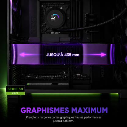 NZXT H9 Flow (2025) — Boîtier Moyen ATX Double Chambre Airflow
