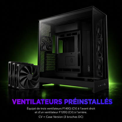 NZXT H9 Flow (2025) — Boîtier Moyen ATX Double Chambre Airflow
