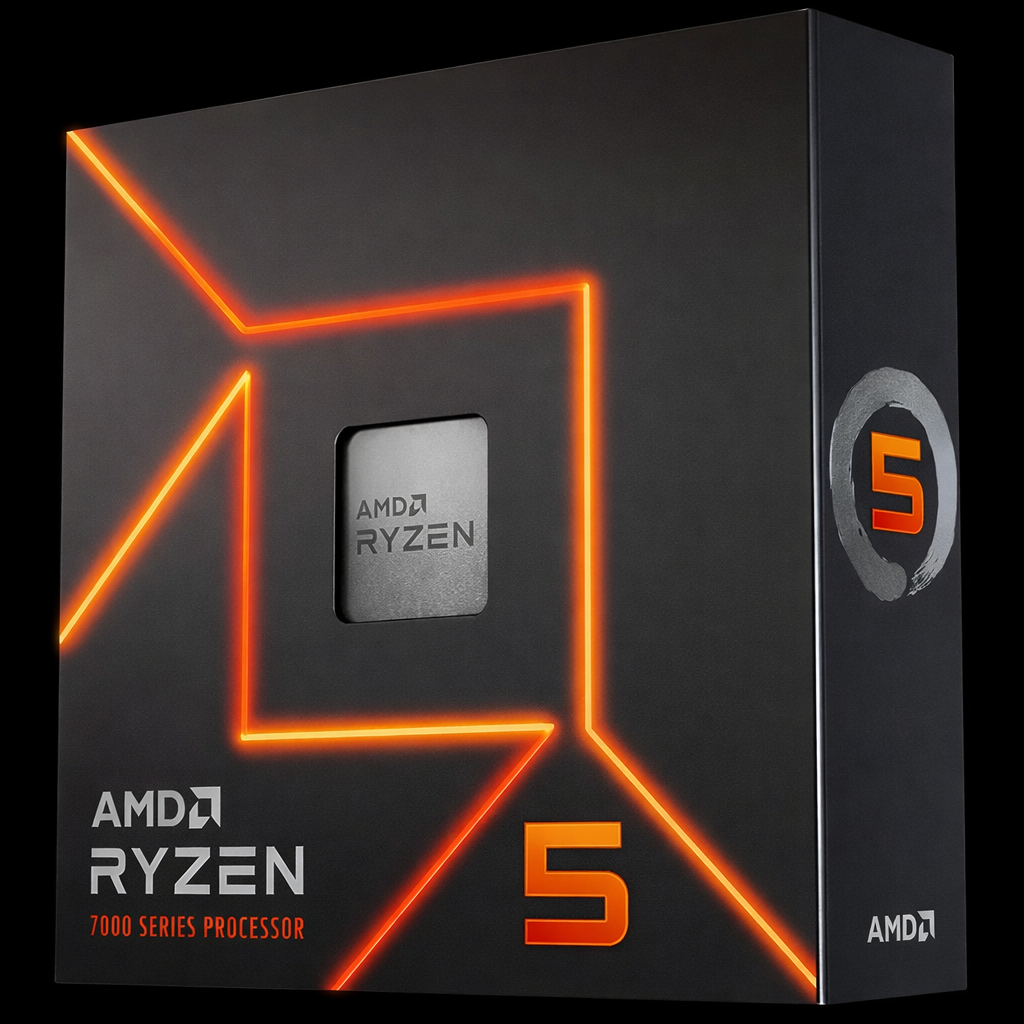 AMD Ryzen 5 7600X Processeur (Integrated Radeon Graphique Intégré, 6 Coeurs/12 Threads, 105W TDP, Socket AM5, Cache 38MB, jusqu'à 5,3 Ghz Fréquence Boost, Pas de Ventilateur)