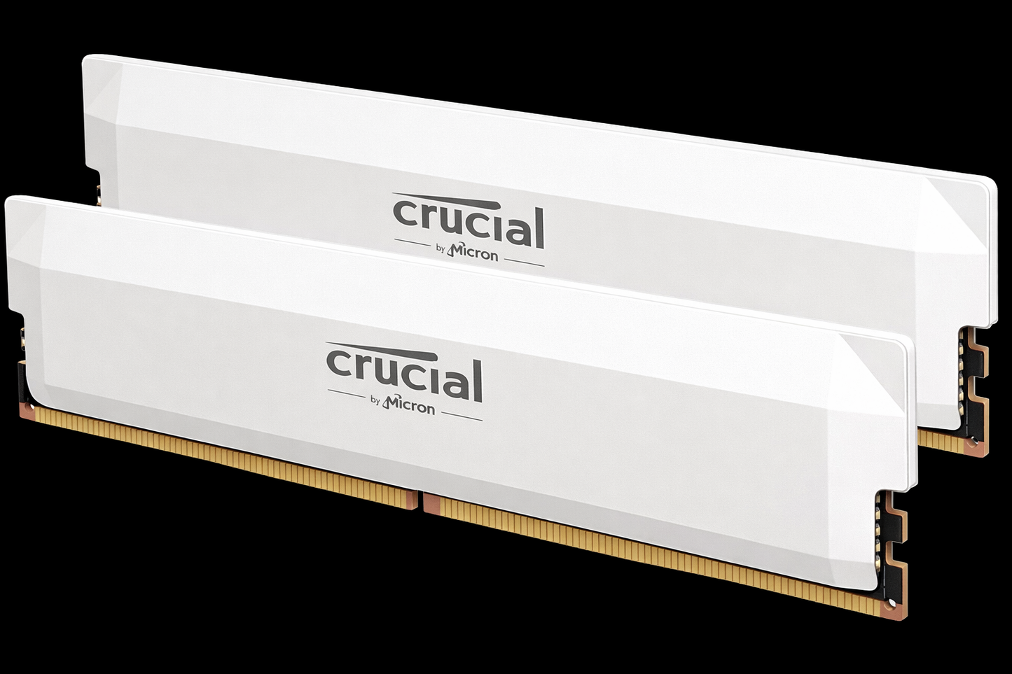 Crucial Pro RAM DDR5 32Go Kit (2x16Go) 6000MHz CL36, Overclocking Gaming, Intel XMP 3.0 / AMD Expo, PC Mémoire, Blanc - CP2K16G60C36U5W