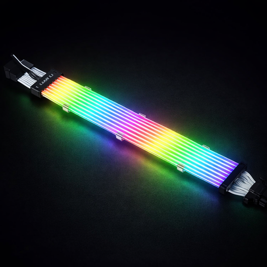 Lian Li Strimer Plus V2 : Câble RGB 12+4 broches 12VHPWR Noir