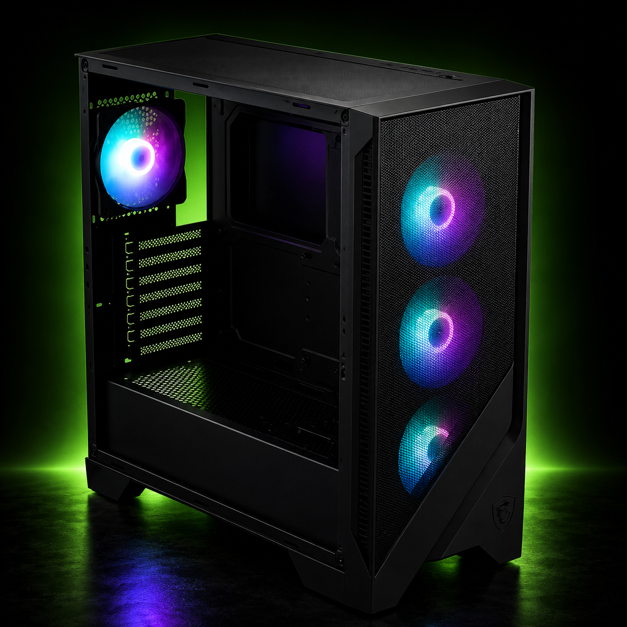 MSI MAG Forge 320R Airflow —  ATX Mesh ARGB  Boîtier Moyen